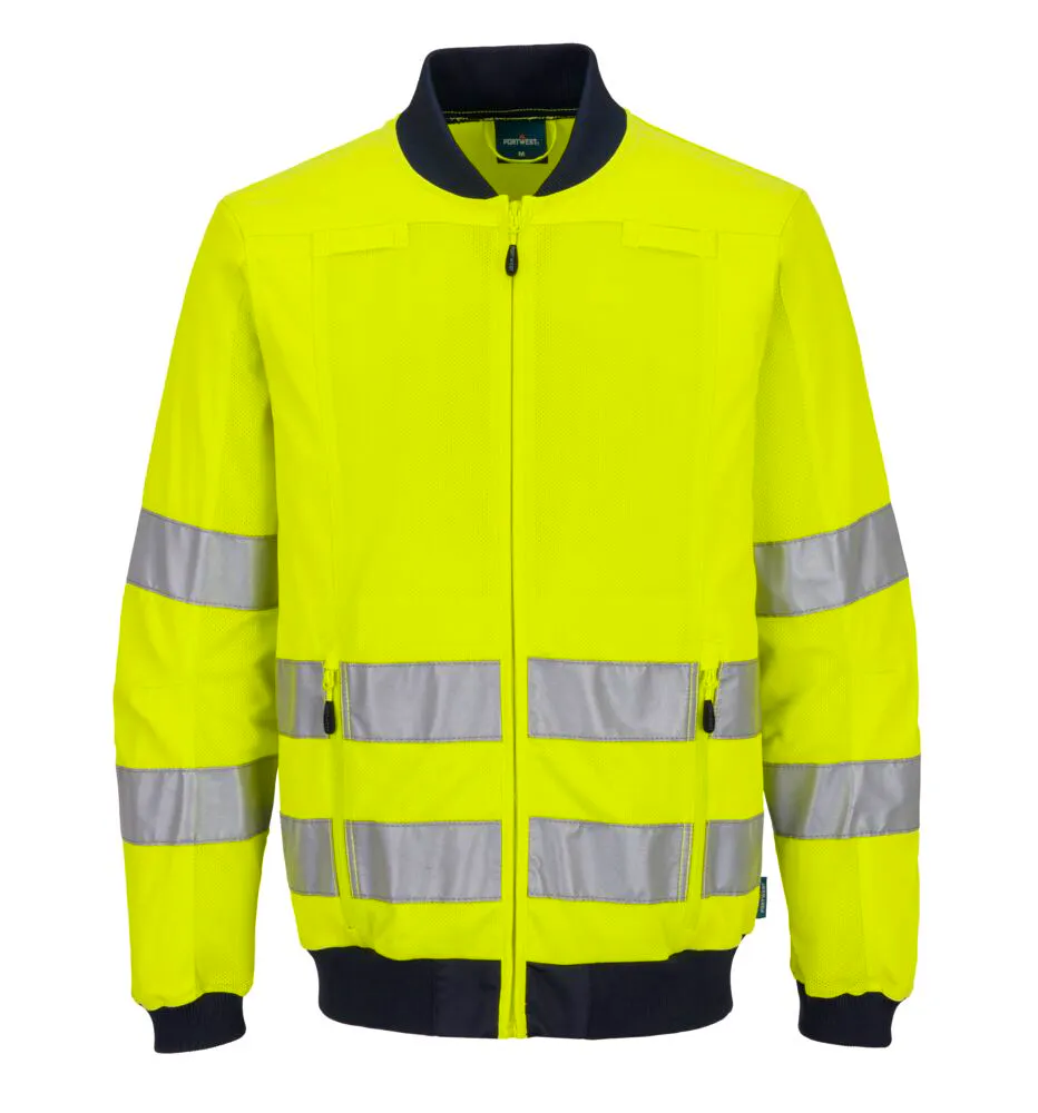 High Vis Gelb/Marineblau