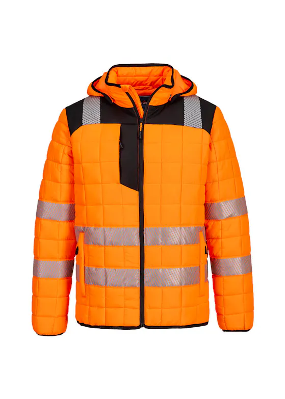 Portwest PW3 Square Baffle Jack T165 Hi-Vis Winddicht Waterafstotend UV-bescherming