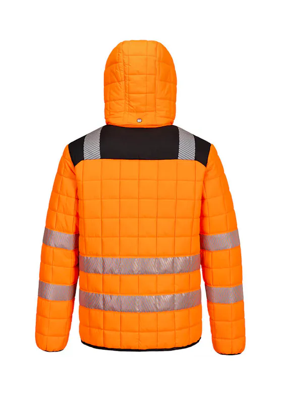 Portwest PW3 Square Baffle Jack T165 Hi-Vis Winddicht Waterafstotend UV-bescherming