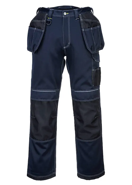 Portwest PW3 Arbeitshose mit Holstertaschen T602, extra kurz