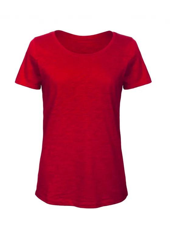 B&C Inspire Slub BCTW047 T-shirt Regular Fit Dames