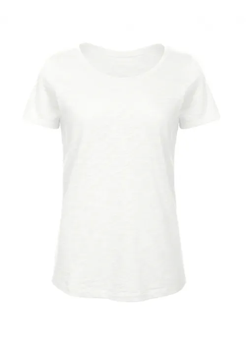 B&C Inspire Slub BCTW047 T-shirt Regular Fit Dames