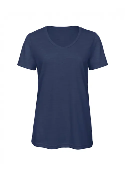 B&C Triblend BCTW058 T-Shirt V-Neck Regular Fit Dames