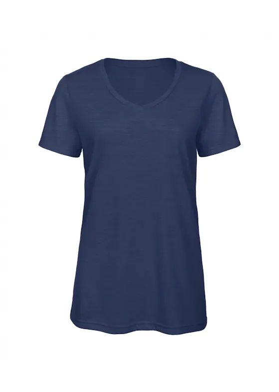 B&C Triblend BCTW058 T-Shirt V-Neck Regular Fit Dames