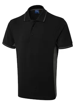 Uneek UC117 Poloshirt Bicolor Regular Fit miniatuur
