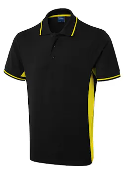 Uneek UC117 Poloshirt Bicolor Regular Fit miniatuur