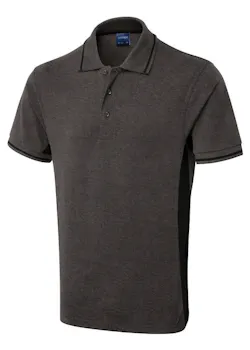 Uneek UC117 Poloshirt Bicolor Regular Fit miniatuur