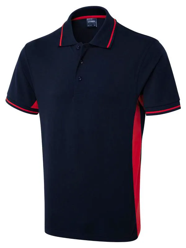 Marineblauw/rood
