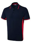 Marineblauw/rood
