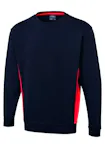 Marineblauw/rood