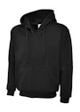 Uneek UC504 Sweater met Rits Classic Hooded Regular Fit miniatuur