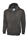 Uneek UC504 Sweater met Rits Classic Hooded Regular Fit miniatuur