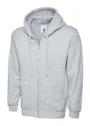 Uneek UC504 Sweater met Rits Classic Hooded Regular Fit miniatuur
