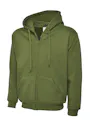 Uneek UC504 Sweater met Rits Classic Hooded Regular Fit miniatuur