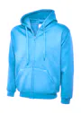 Uneek UC504 Sweater met Rits Classic Hooded Regular Fit miniatuur