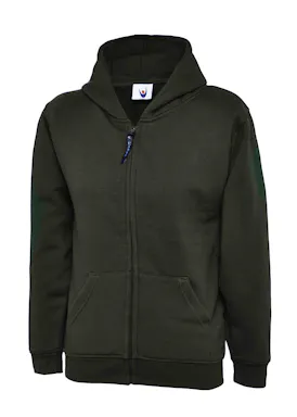 Uneek UC506 Sweater met Rits Classic Hooded Regular Fit Kinderen