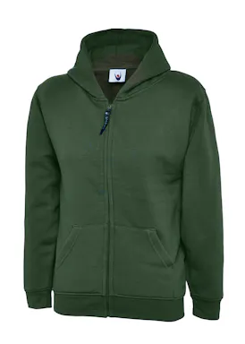 Uneek UC506 Sweater met Rits Classic Hooded Regular Fit Kinderen