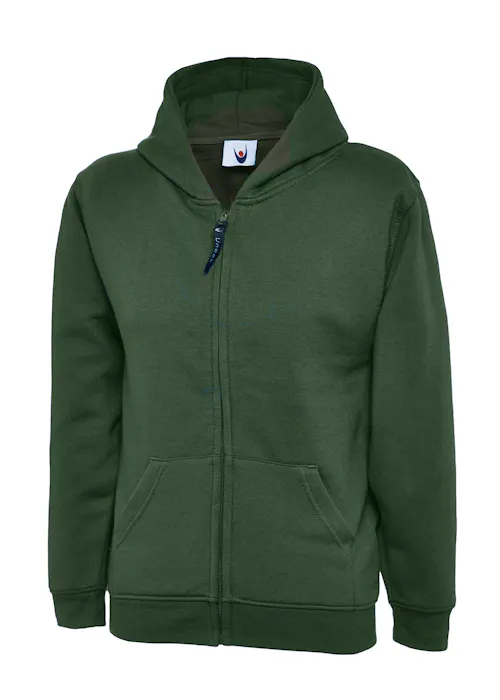 Uneek UC506 Sweater met Rits Classic Hooded Regular Fit Kinderen