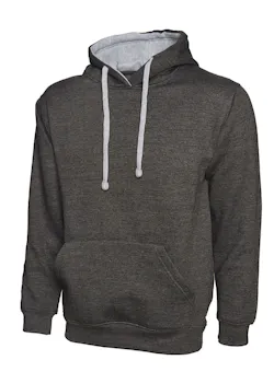 Uneek UC507 Sweater Contrast Hooded Regular Fit miniatuur