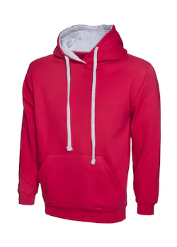 Uneek UC507 Sweater Contrast Hooded Regular Fit miniatuur