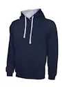 Uneek UC507 Sweater Contrast Hooded Regular Fit miniatuur