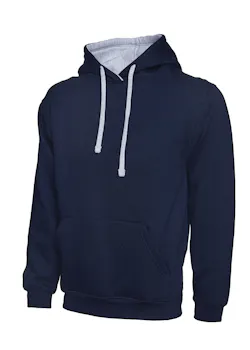 Uneek UC507 Sweater Contrast Hooded Regular Fit miniatuur