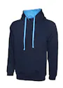 Uneek UC507 Sweater Contrast Hooded Regular Fit miniatuur