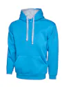 Uneek UC507 Sweater Contrast Hooded Regular Fit miniatuur