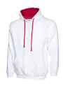 Uneek UC507 Sweater Contrast Hooded Regular Fit miniatuur