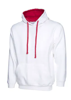 Uneek UC507 Sweater Contrast Hooded Regular Fit miniatuur