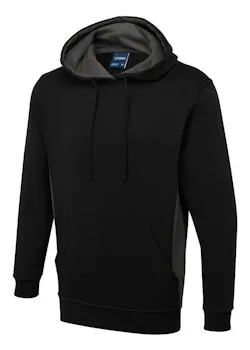 Uneek UC517 Sweatshirt Bicolor Hooded Regular Fit miniatuur