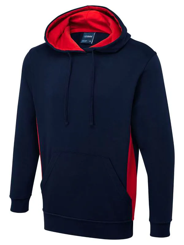 Marineblauw/rood