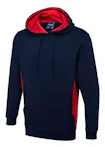 Marineblauw/rood
