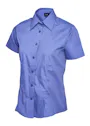 Uneek UC712 Hemd Poplin Damen, kurze Ärmel Vorschaubild
