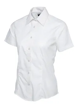 Uneek UC712 Overhemd Poplin Dames korte mouwen miniatuur