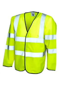 Uneek UC802 Veiligheidsvest Lange Mouwen miniatuur