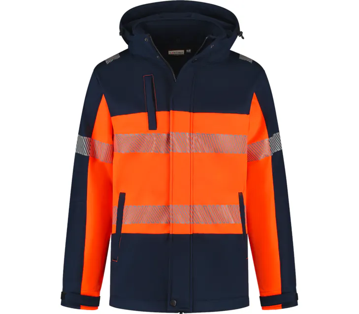 Marineblau/Fluo Orange