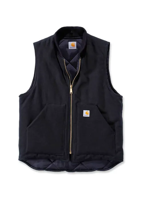 Carhartt V01 Duck Insulated Rib Collar Bodywarmer Comfort Fit