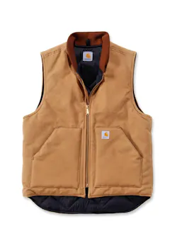 Carhartt V01 Duck Insulated Rib Collar Bodywarmer Comfort Fit miniatuur