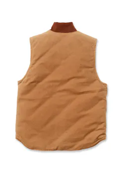 Carhartt V01 Duck Insulated Rib Collar Bodywarmer Comfort Fit miniatuur