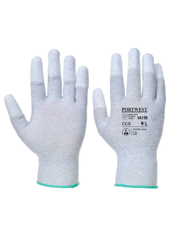 Portwest Vending Antistatic PU Fingertip Glove