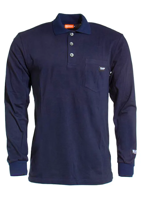 Tranemo Cantex 5945 89 Poloshirt LM Vlamvertragend PFAS-free Skinsafe™