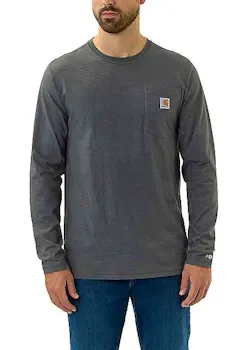 Carhartt TK4617 M T-shirt Long-Sleeve Pocket Force Midweight Relaxed Fit miniatuur