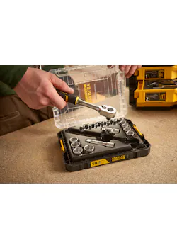 STANLEY Fatmax Pro-Stack Coffret de douilles 3/8" 18 pièces thumbnail (vignette)
