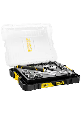 STANLEY Fatmax Pro-Stack Steckschlüsselsatz, 3/8-Zoll, 18-teilig
