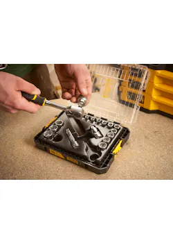 STANLEY Fatmax Pro-Stack Coffret de douilles 3/8" 18 pièces thumbnail (vignette)