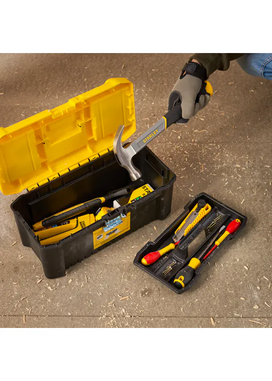 STANLEY Werkzeugkoffer Essential, herausnehmbare Organizer, 16"