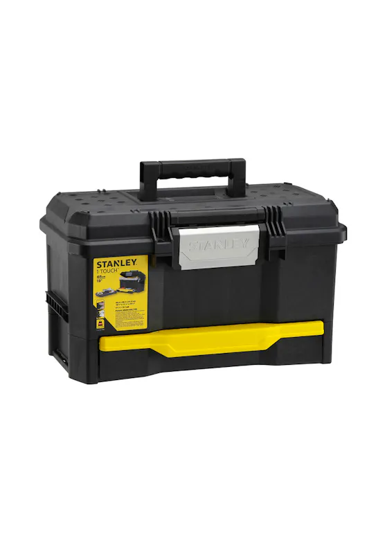 STANLEY Werkzeugkoffer mit Druckverschluss und Schublade, 19 Zoll