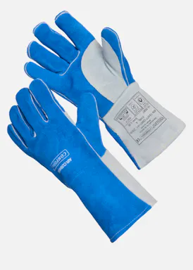 Weldas 10-2087 Blauw Split Rund Schouderleer Lashandschoen