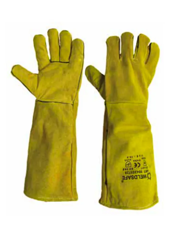 Weldsafe Lashandschoen Handschoen 728 Rundsplitleder
